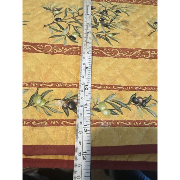 L'Ensoleillade Cotton Quilted Placemat olive made in france set of 6 - Picture 7 of 7